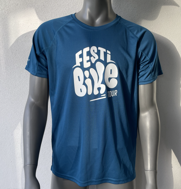 Tee-shirt FestiBike bleu canard